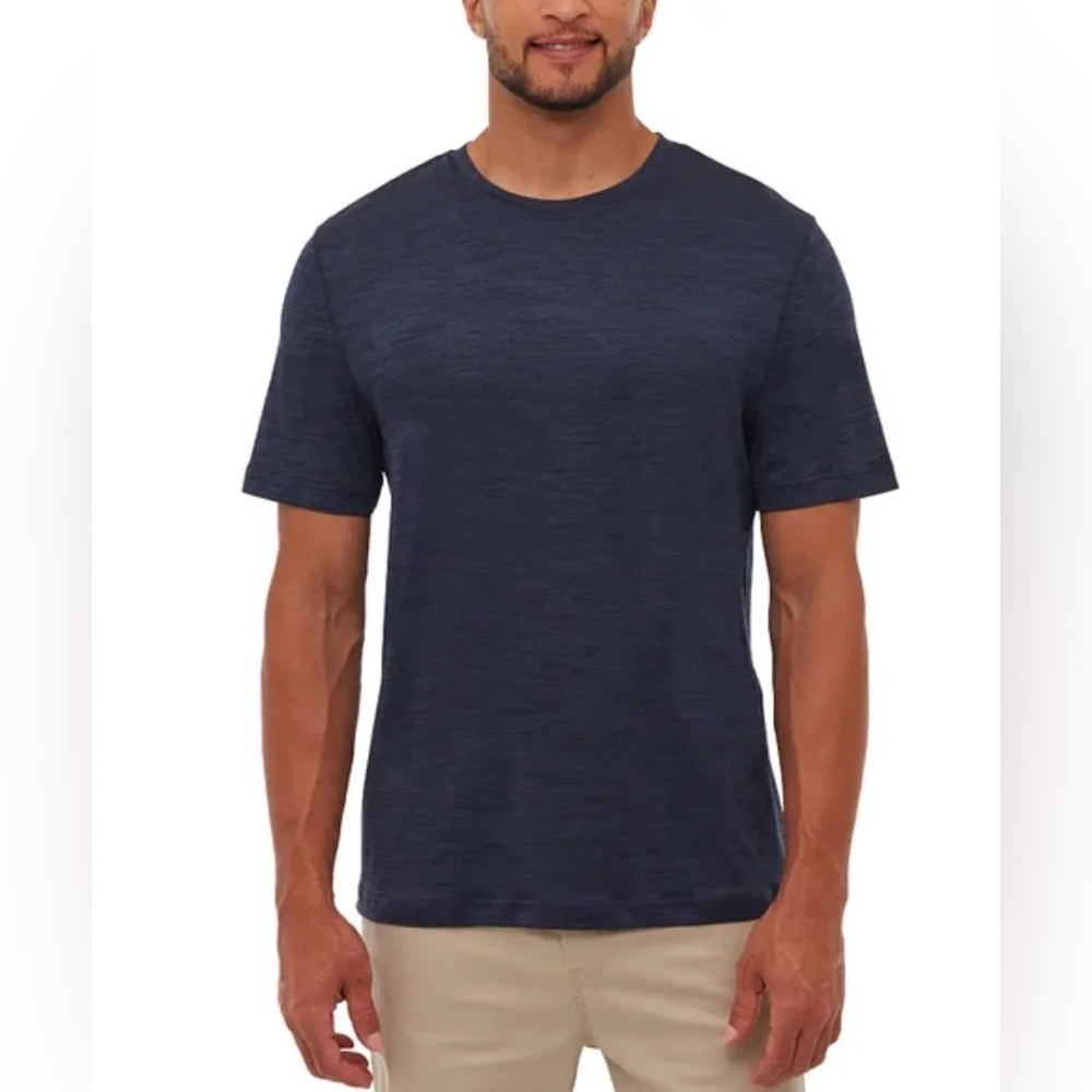 NWOT Bench Blue Performance Crew Neck Tee Shirt XXL | Soft Stretch Essential